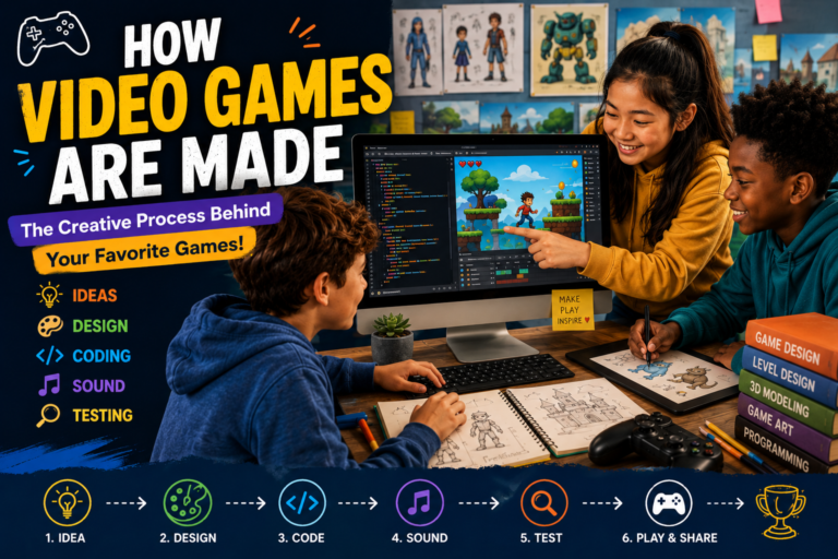 How Video Games Are Made: A Kid-Friendly Guide to Game Development